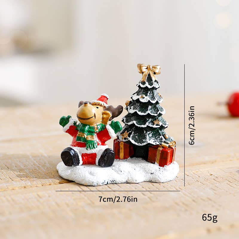 Tourtiwi - Wholesale Christmas Decoration - Festive Christmas Tree Miniature Resin Winter Decorations0