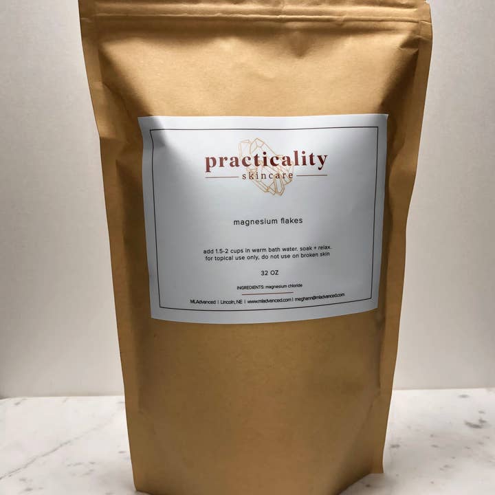 Practicality Skin & Body care - Venta al por mayor Sales de baño - Copos de magnesio de 32 oz1