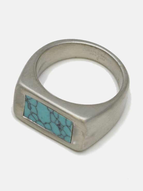 Anillo con incrustaciones de turquesa para venta al por mayor de Curated Basics