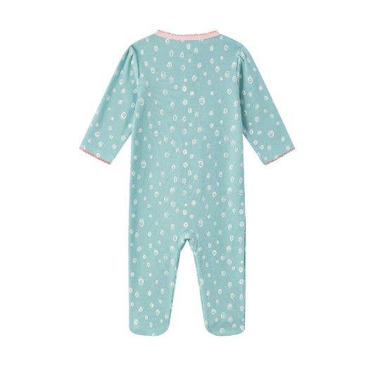 Green Girl's Footed Pajamas for wholesale on Faire5