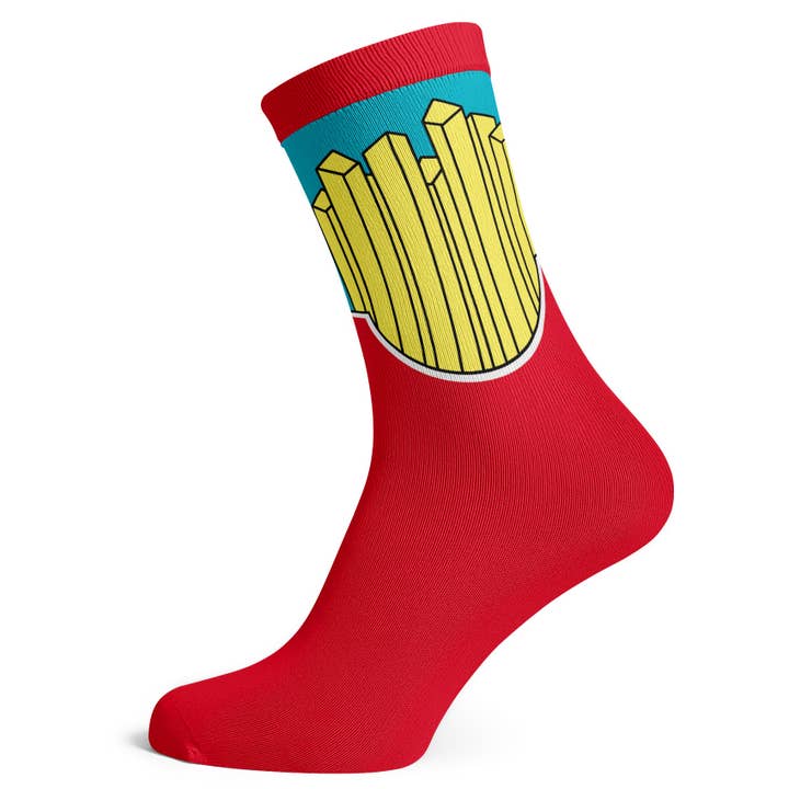 Fries Super Size Socks for wholesale by Socks To Be You