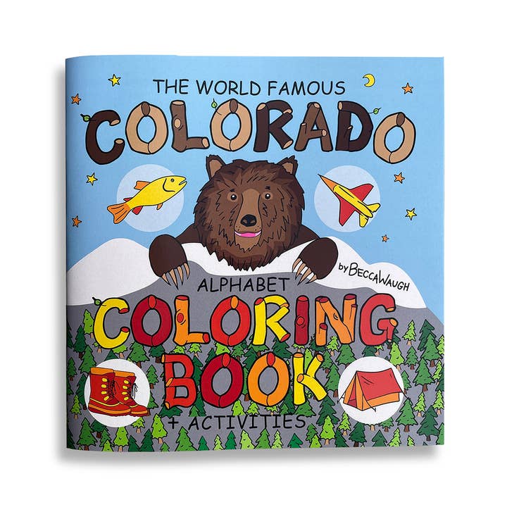 Sleepy Panther Design Co - Wholesale Coloring Book - Kids & Baby - The World Famous Colorado Alphabet Coloring Book