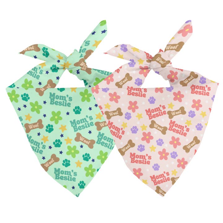 Mom's Best Friend Dog Bandana for wholesale by Dog Bandana Co.