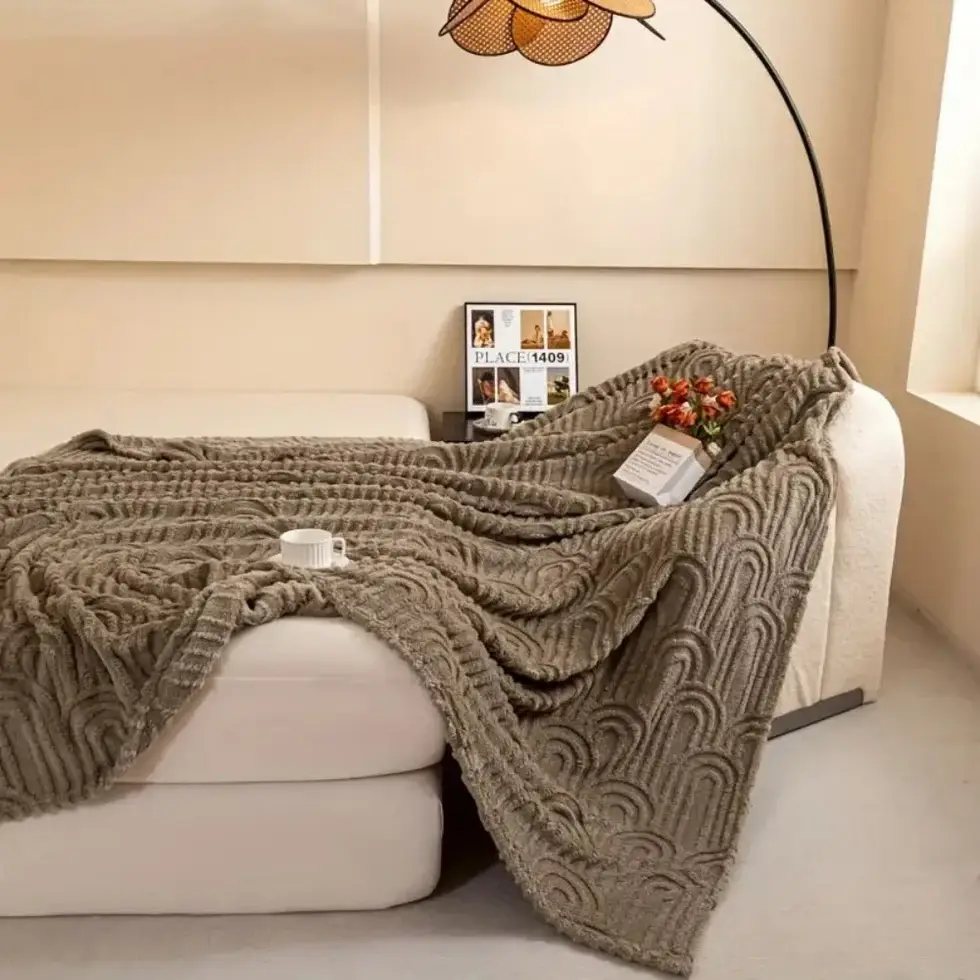 FLUFFERY - Wholesale Throw Blanket - Cozy Home Taffeta Fleece Blanket 130x150cm Single Layer 6