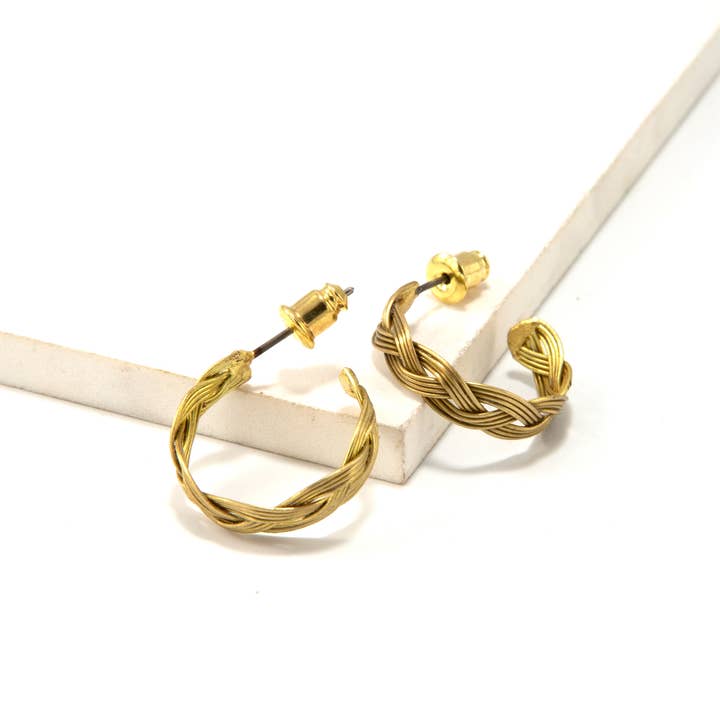 Fair Anita - Wholesale Hoop Earrings - Mod Braided Hoops