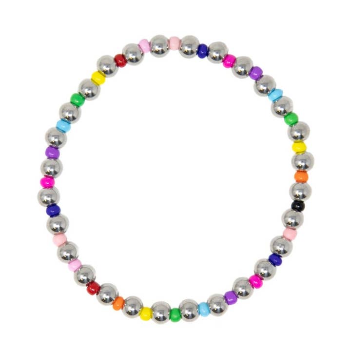 Allie + Bess - Wholesale Beaded Bracelet - Rainbow Piper Bracelet4