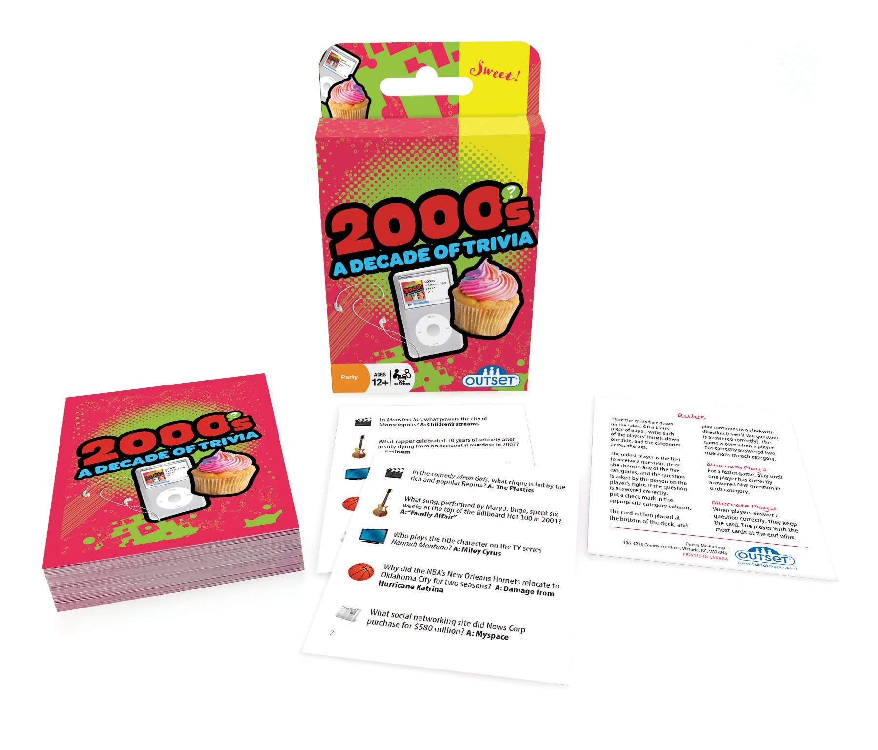Outset Games and Cobble Hill Puzzles - Wholesale Card Game - 2000s - A Decade of Trivia Card Game2
