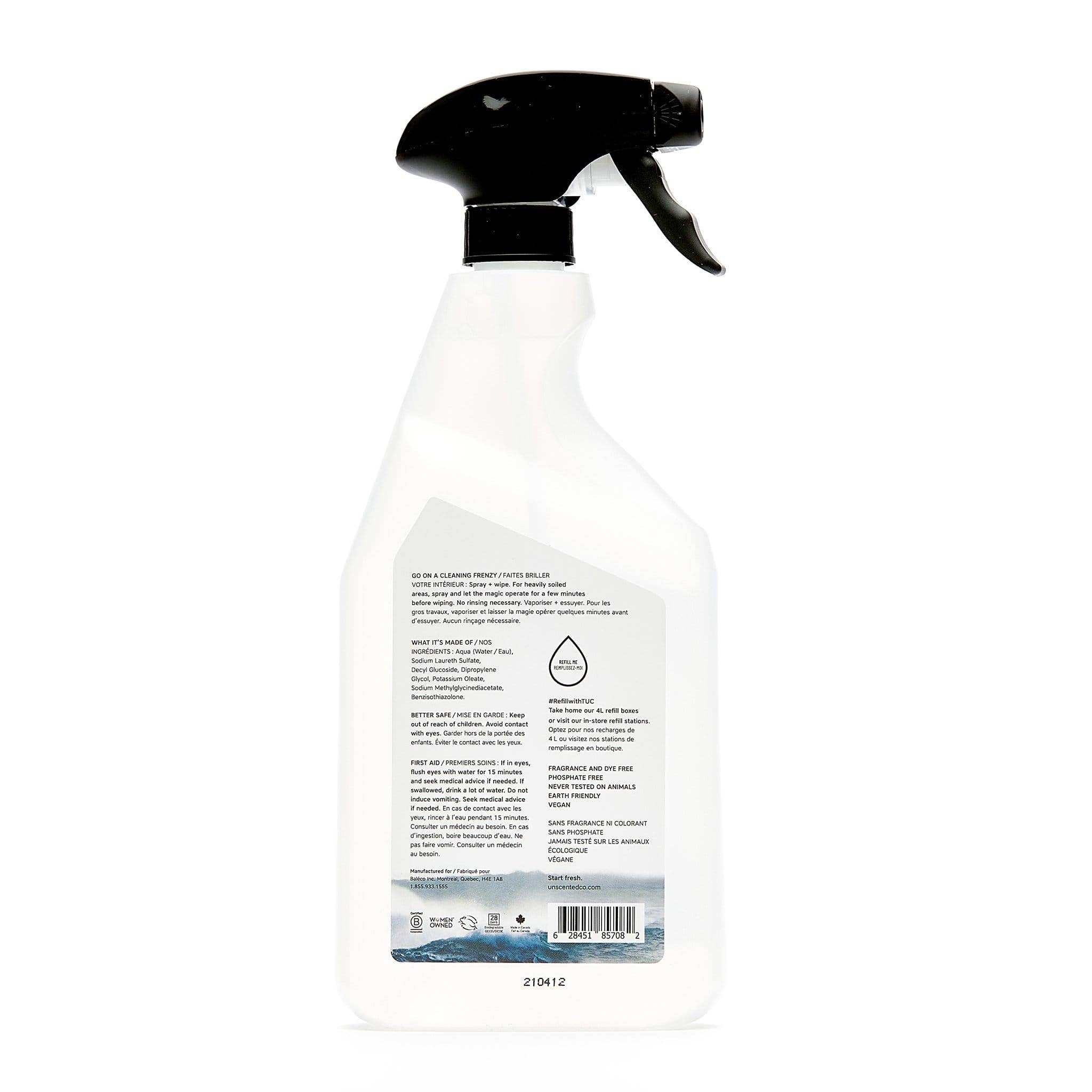 The Unscented Company - Vente Spray de nettoyage multi-usage - Tout usage3