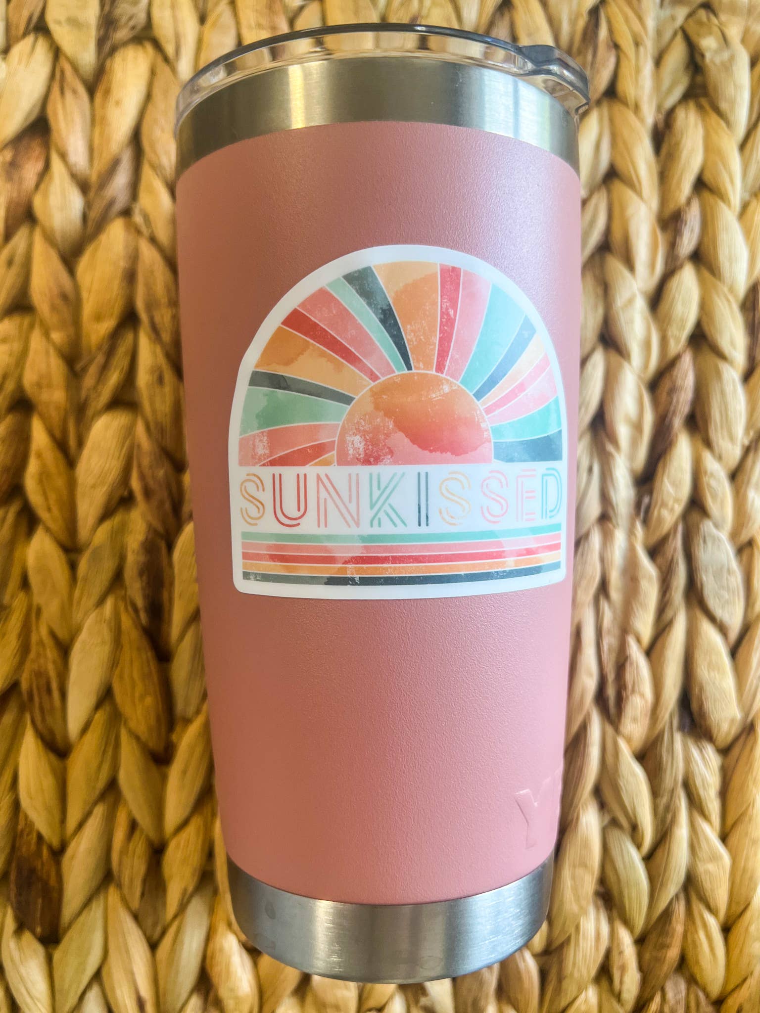 Savannah and James Co – wholesale Sticker – Sunkissed Sun White Sticker, 3x32