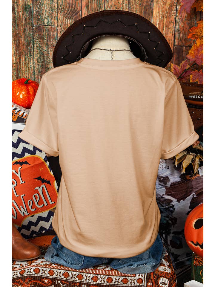 As shown Sequin Turkey Patched Crewneck Thanksgiving T Shirt*S-3XL for wholesale on Faire