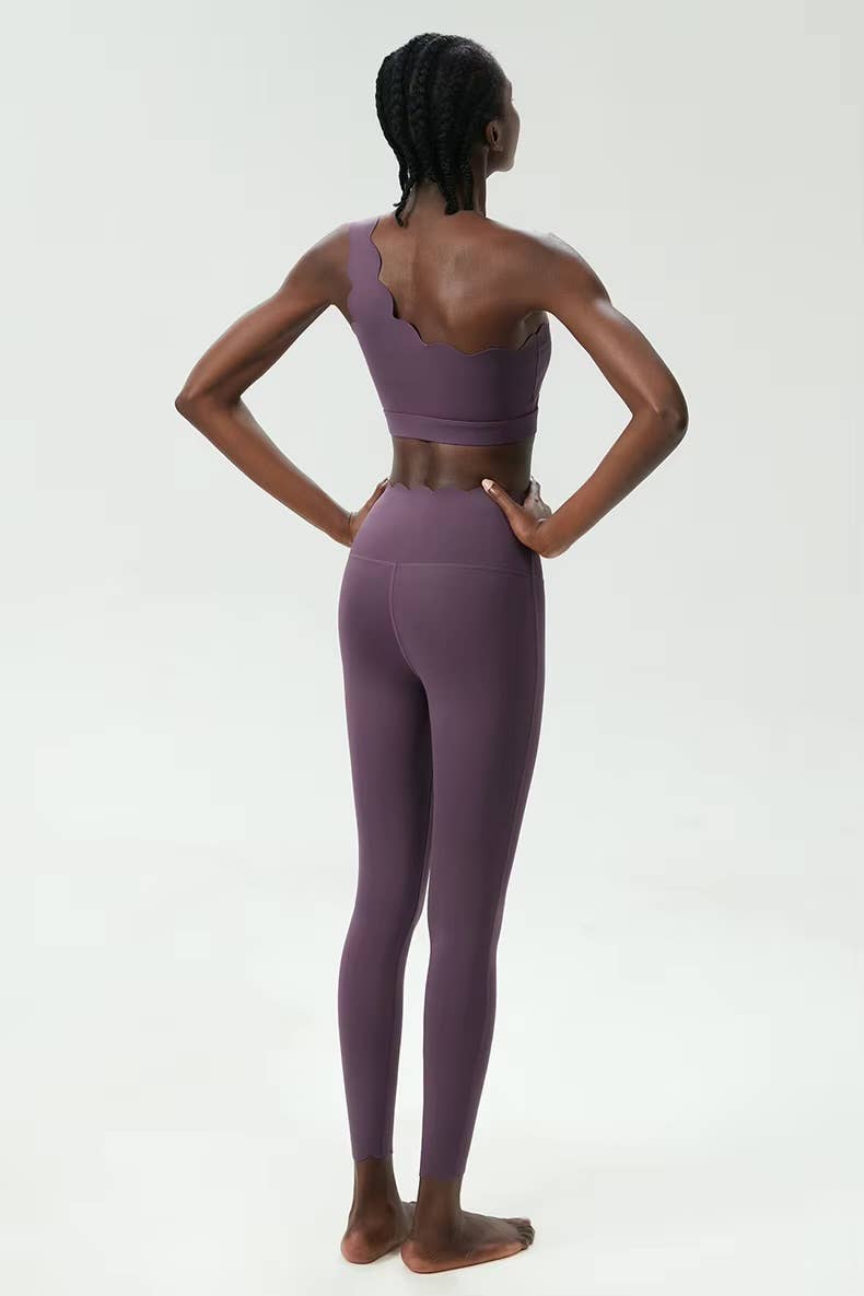 Belsize Activewear - Wholesale Activewear Set - Women's - Scallop Activewear Set Pilates, Yoga & Gym Outfit10