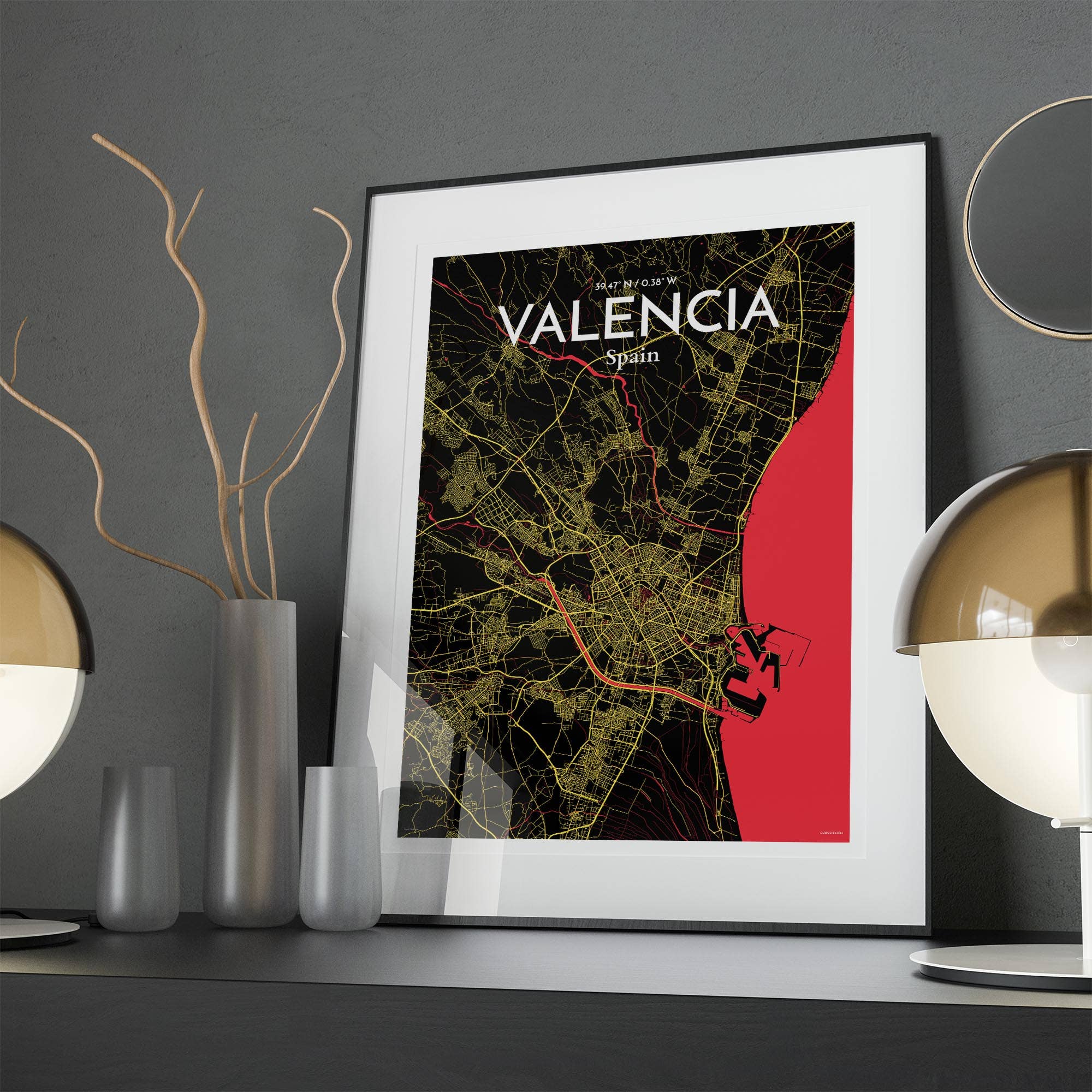 OurPoster.com - Wholesale Poster - Valencia City Map Poster54
