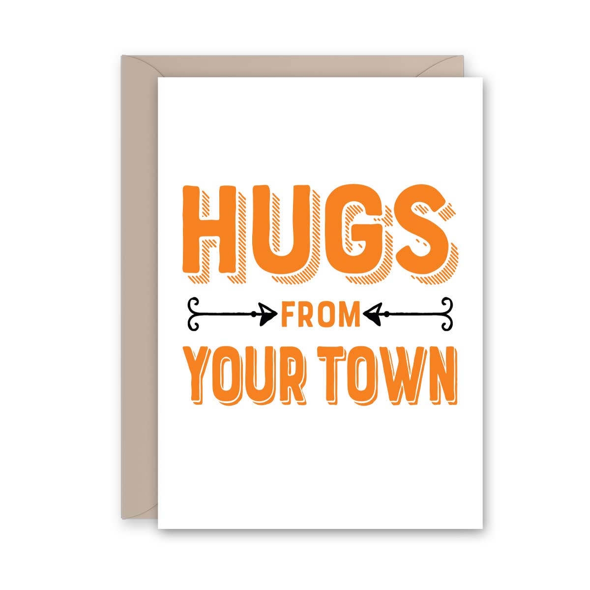 Rock Scissor Paper - Wholesale Stationery/Notecard Set - Personalized City Note Card, Hugs Name Drop Design10