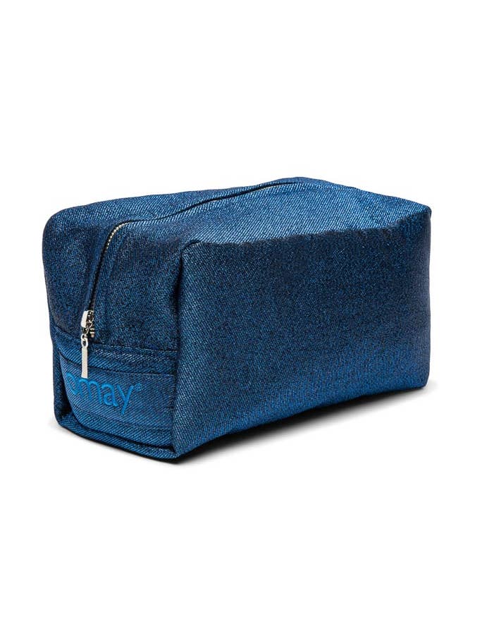 Omay Pouch Blue Glitter for wholesale by Omay Bags