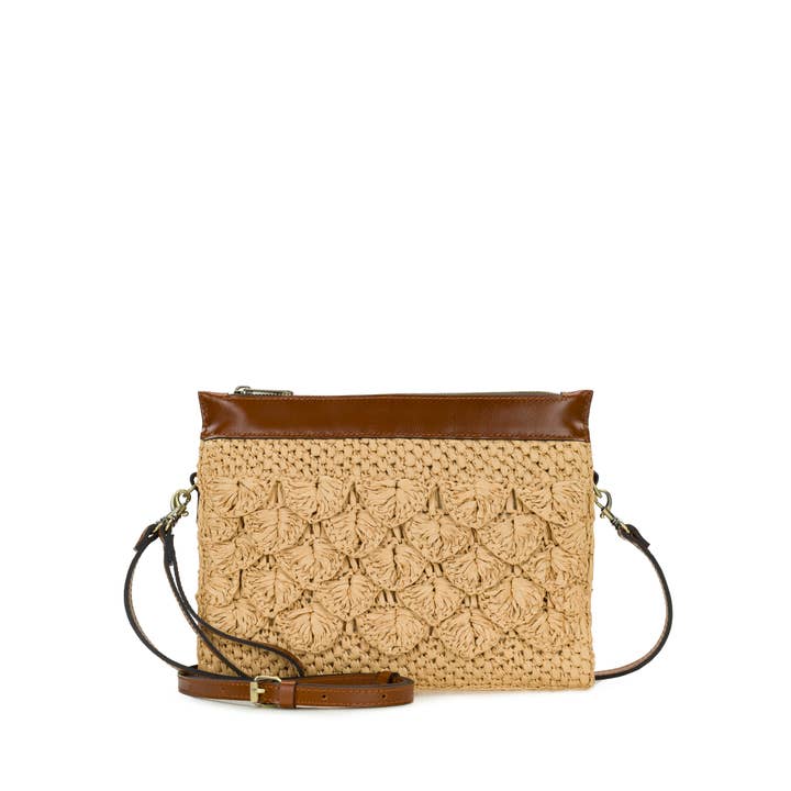 Yvette Clutch Umhängetasche - Vintage Leder mit Used-Look für den Großhandel von Patricia Nash