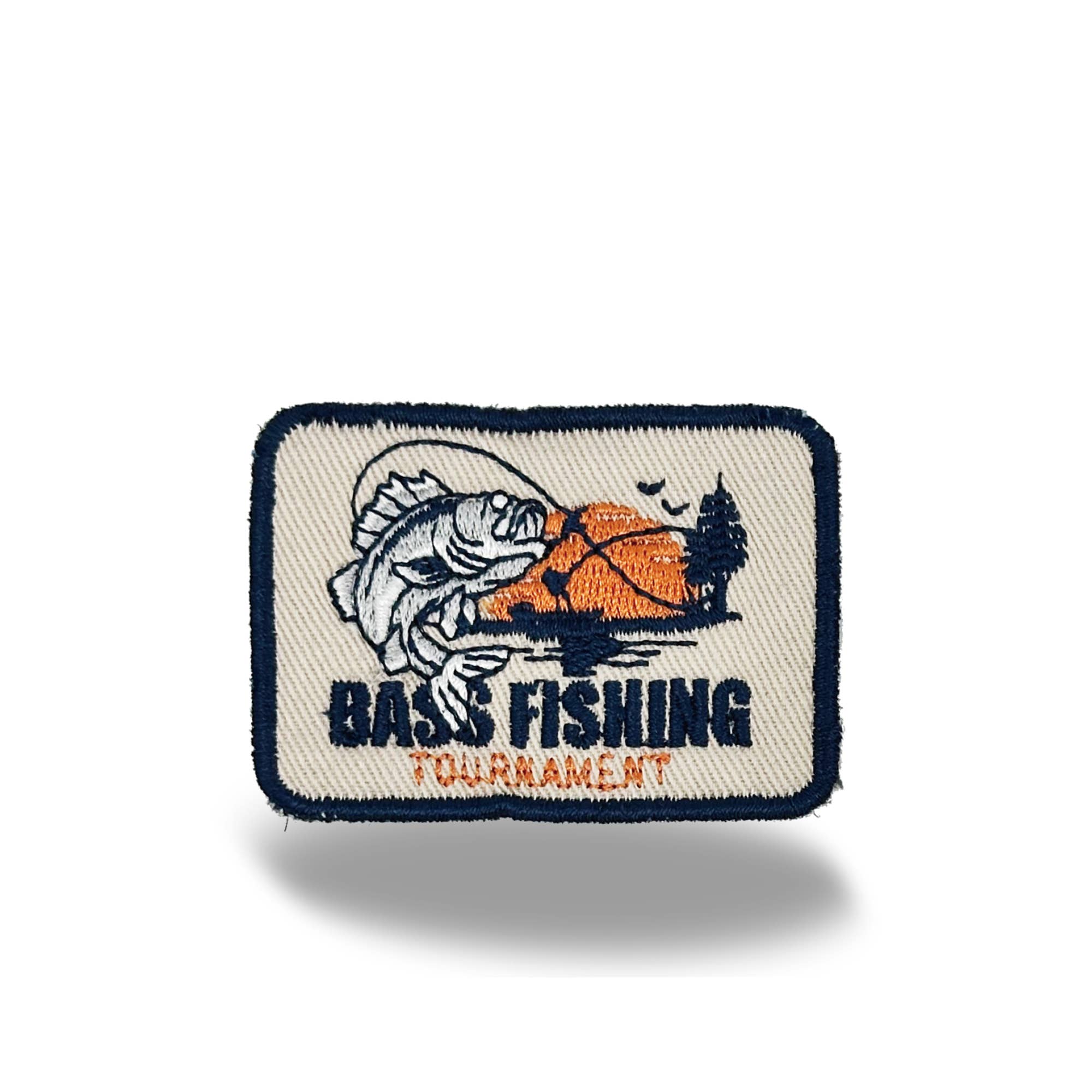 Northern Icons Creations INC – wholesale Patch – Largemouth Bass – Tournament Style Iron On Embroidery Patch