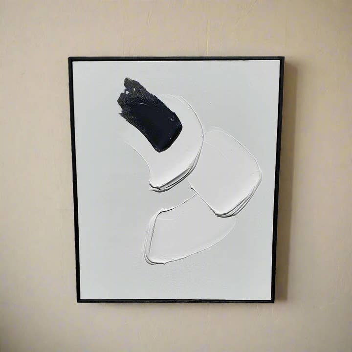 Fluid Poise – Hand-Painted Oil on Canvas (20x24in) Gallery Wrapped with Frame for wholesale by Ponder and Pun