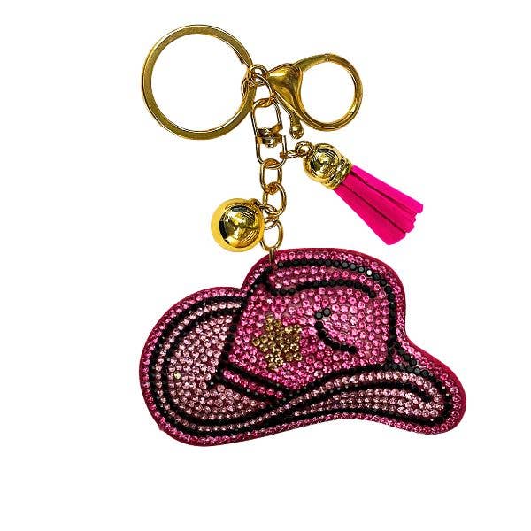Queens Designs - Wholesale Keychain - Women's - Western Crystal Bling Keychains