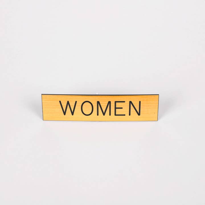 Sign Engraved Women Gold Adhesive Back for wholesale by Swanson Christian Products
