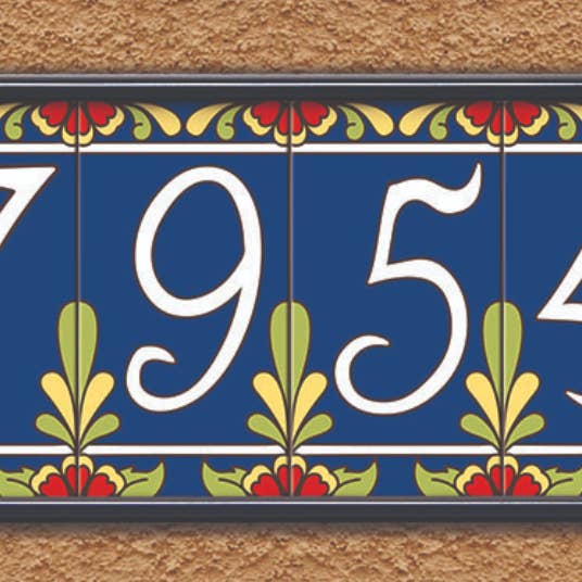 Earthtones Tile - Wholesale Address Plaque - Aluminum Frame Kits for Tile House Number Signs
