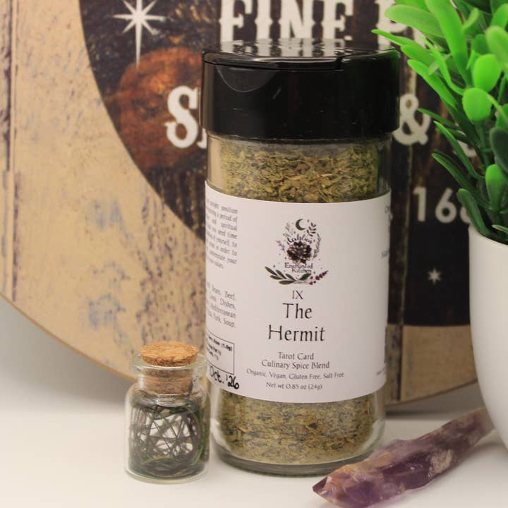 Dahlia's Enchanted Kitchen - Wholesale Dried Spice Mix - The Hermit - Tarot Card Culinary Spice Blend4