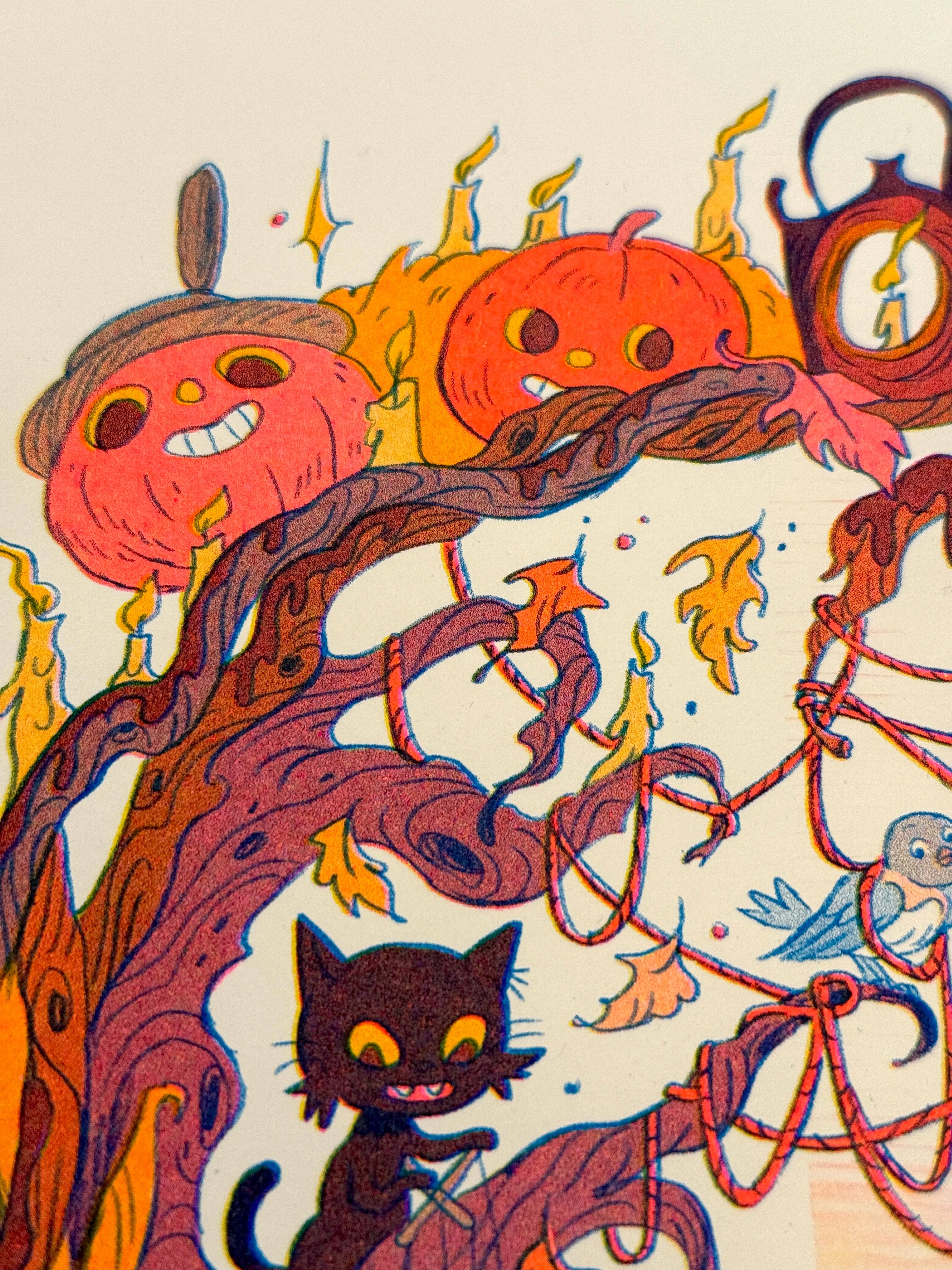 Natalie Andrewson – wholesale Art print – Ain’t That Just The Way Small ~ an Over The Garden Wall tribute Riso Print7