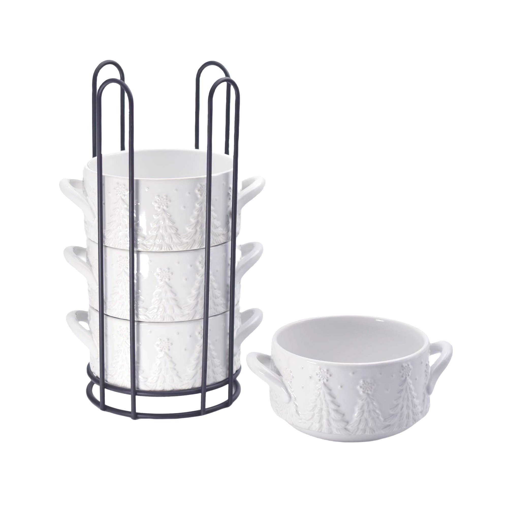 Temp-tations - Wholesale Bowl - Temp-tations Stoneware Stack-A-Bowls Set/4 bowls w/holder2