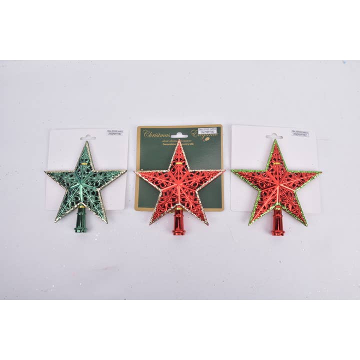 1PK PUNTA STELLA PER ALBERO per la vendita all'ingrosso da parte di Country Silk