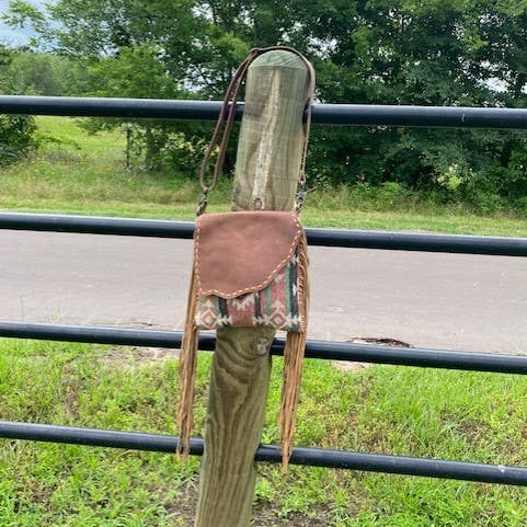 Texas Western Cowhide Bags and More - Wholesale Crossbody Bag - Women's - Leather Myra Western Fringe Bag - Crossbody