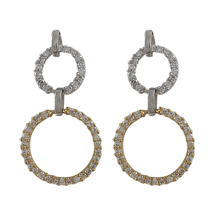 Sterling Silver-circle Match Earring for wholesale by Dlux Jewels