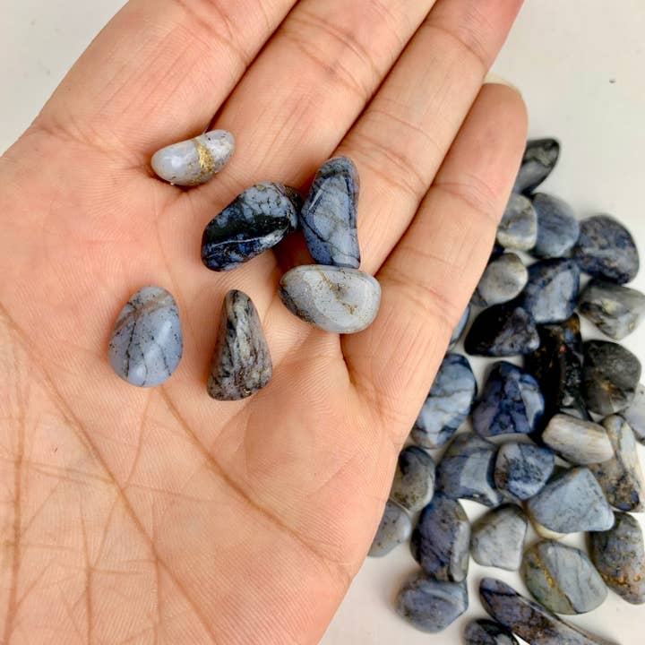 Pelham Grayson Rose – wholesale Spiritual stone/crystal – Blue Chert | Tumbled | South Africa | 1lb bag