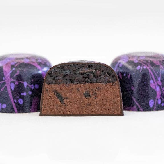 Raspberry Fig Truffle (Bulk Tray of 24) for wholesale by Forte Chocolate