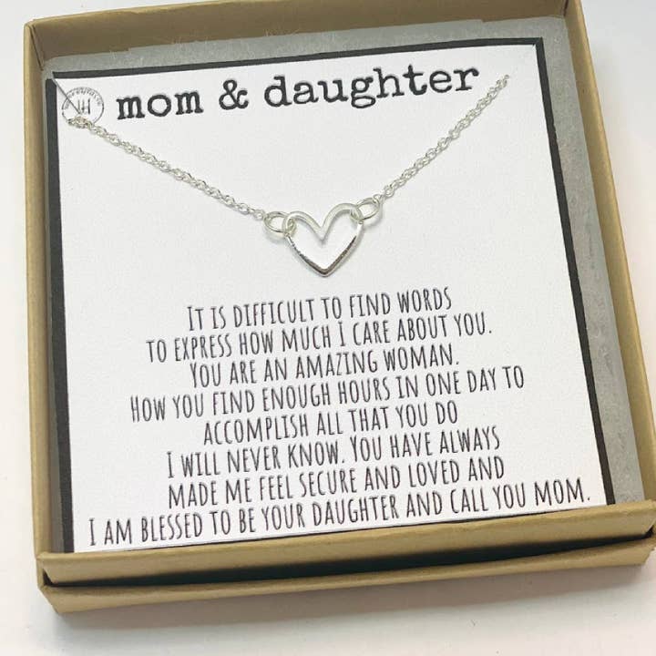 Little Happies Co - Wholesale Pendant/Charm Necklace - For mom, Mother Day gift, To my mom, Mom gift from daughter, Mom jewelry gift, Mother's Day surprise, Card with gift, Mothers necklace