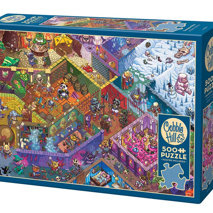 Outset Games and Cobble Hill Puzzles - Wholesale Puzzle - Adult - Dungeon Run 500pc puzzle1