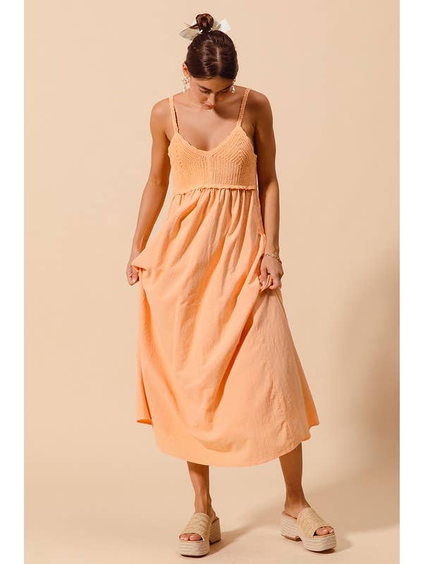 Vanilla Monkey - Wholesale Dress - Women's - Side Invisible Zipper Crochet Contrast Sun Dress6