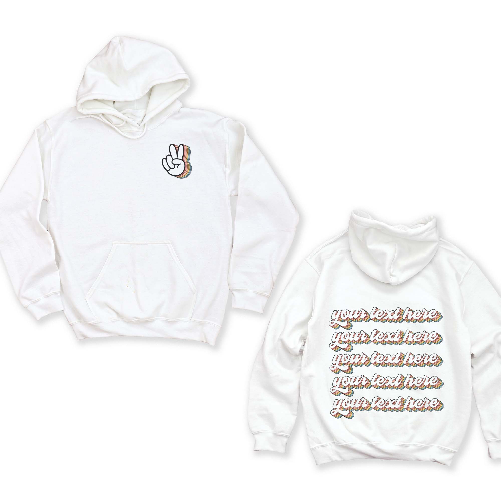 The Funnel Cake Tree - Wholesale Hoodie - Dames - Jouw regenboog op jouw manier - Hoodie op maat0