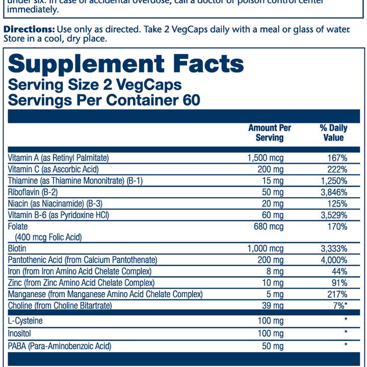 Solaray - Wholesale Oral Supplement/Vitamin - Hair Nutrients3