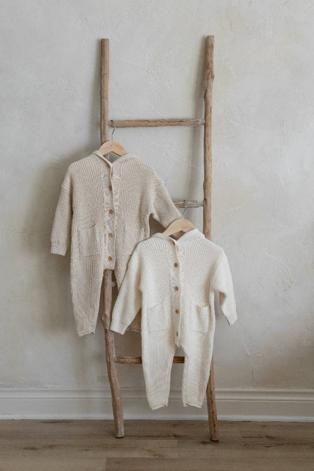 Yooushi - Wholesale Jumpsuit - Baby - Cloud Cream Hooded Knit Playsuit10