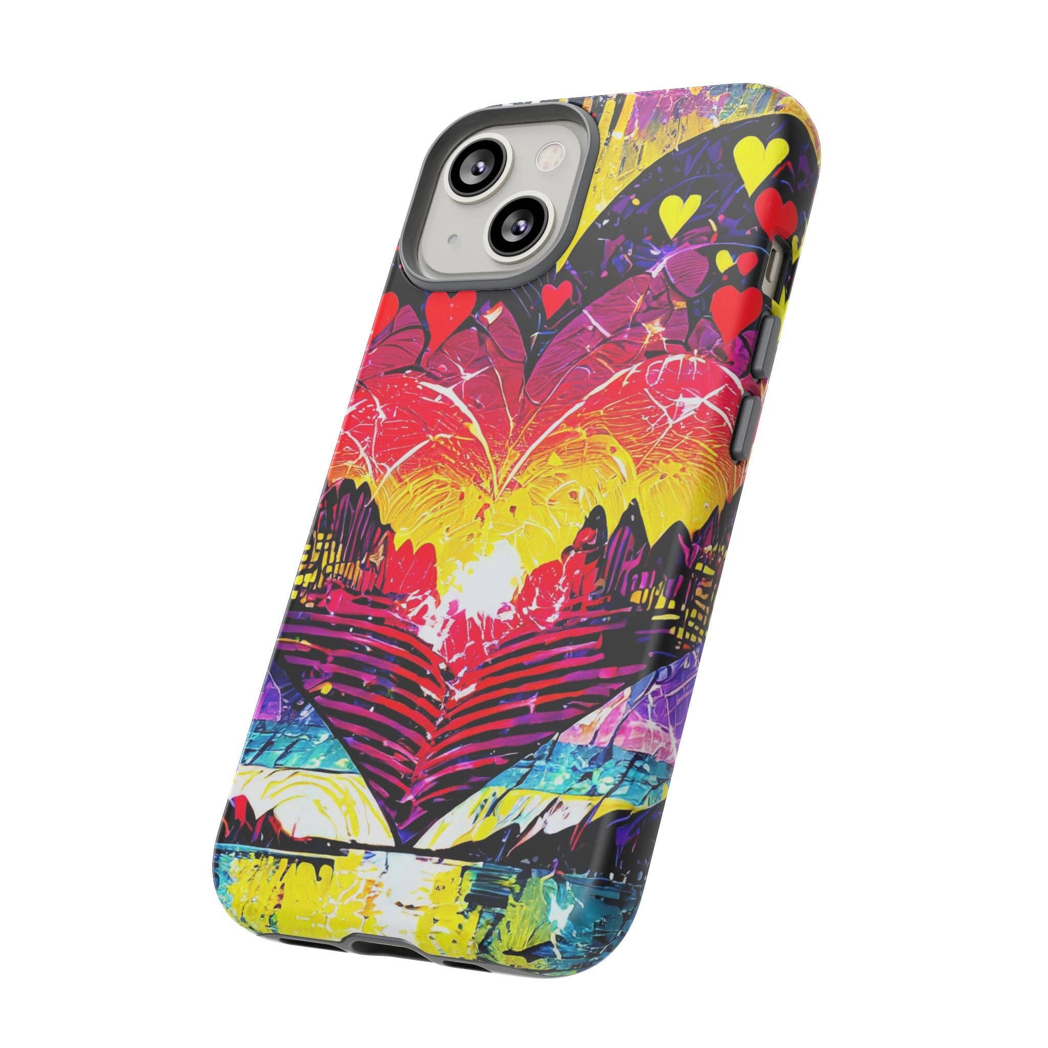 Studio 653 Clothing Co - Wholesale Phone Case - Women's - Vibrant Heart Sunset Tough Phone Case25