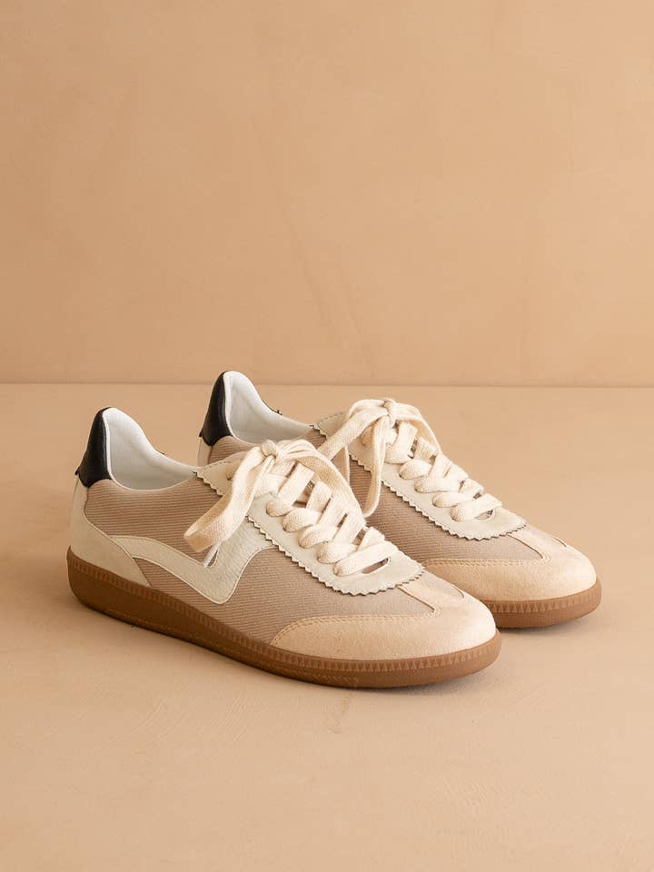 The Kyla | Almond Classic Low Top Sneakers for wholesale on Faire1