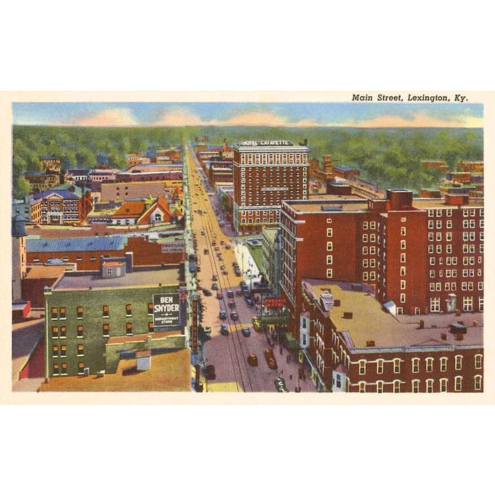 Grußkarte KY-101 Main Street, Lexington für den Großhandel von Found Image Press