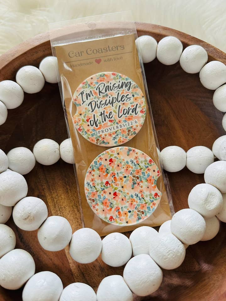 Raising Disciples Christian Conjunto de 2 Porta-copos por atacado de Only Grace Company