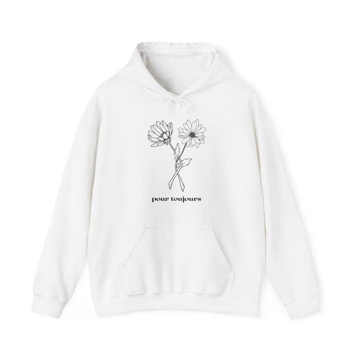 Hoodie Coton Ouaté - POUR TOUJOURS for wholesale by State of Mind Brand