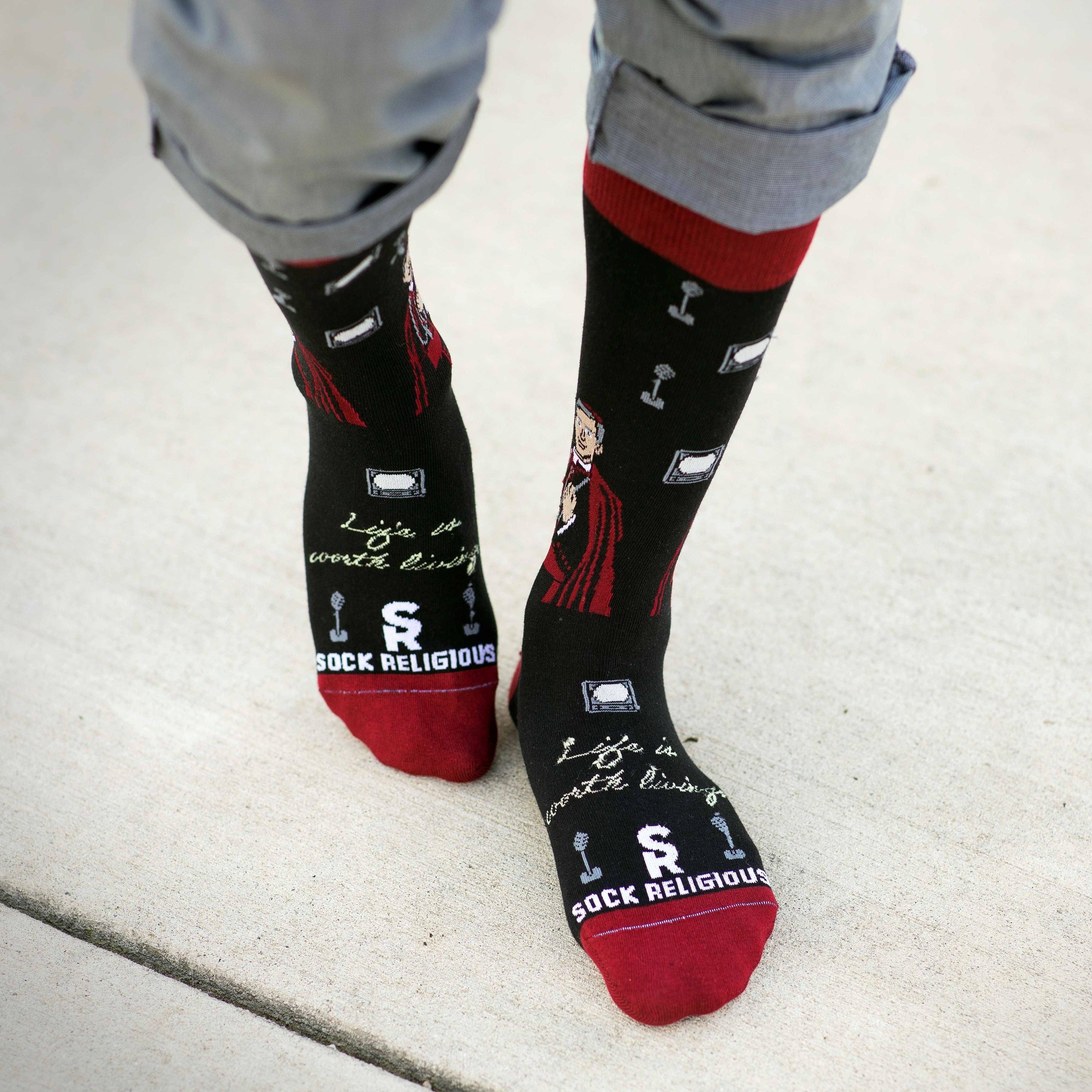 Sock Religious - Wholesale Socks - Unisex - Archbishop Fulton Sheen Adult Socks5