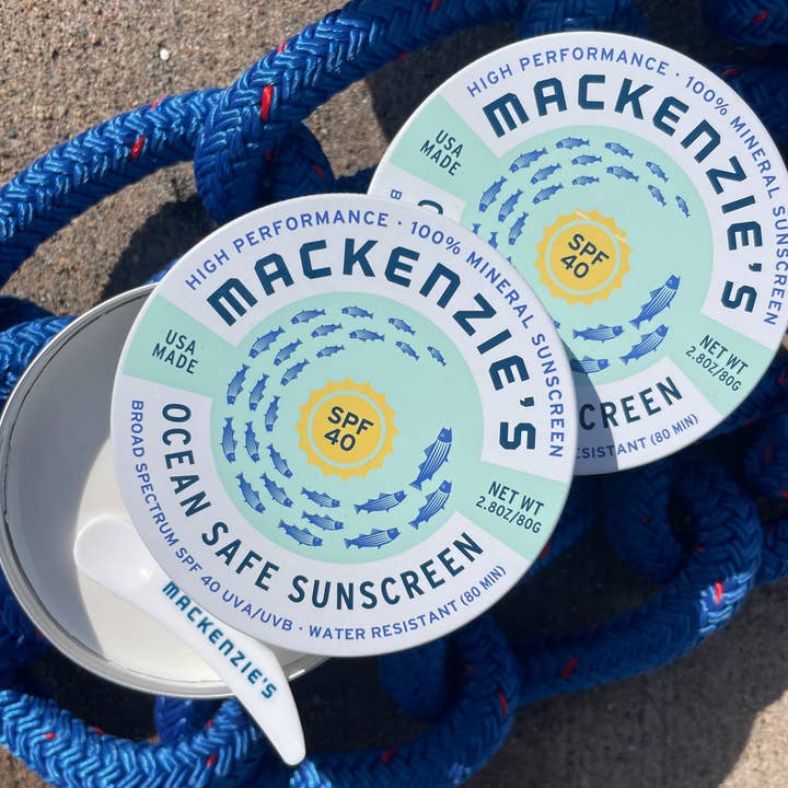 MacKenzie's Fisherman - Wholesale Sunscreen - SPF 40 Ocean Safe Sunscreen Tin (12 qty)