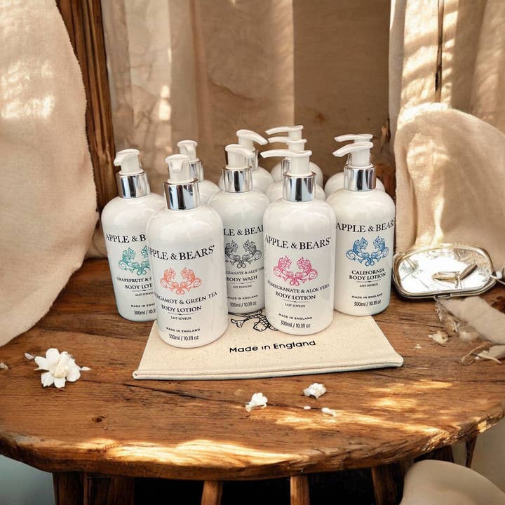 APPLE & BEARS - Vente Set de bain et corps - Coffret cadeau luxe grenade et aloe vera7
