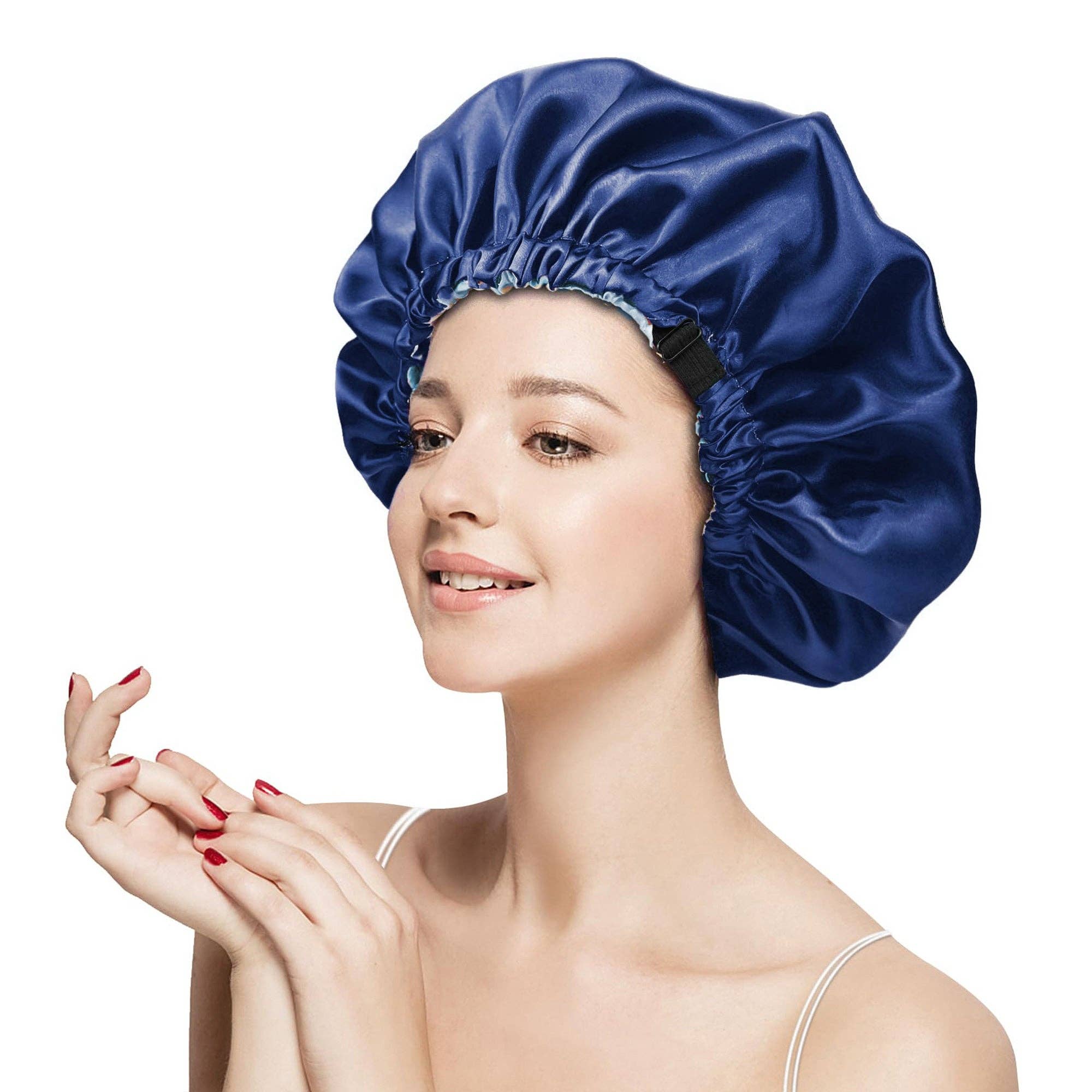 AK Brand – wholesale Sleep cap / bonnet – women's – Silk Sleep Bonnet Adjustabl Elastic Band Hair Protection Cap25
