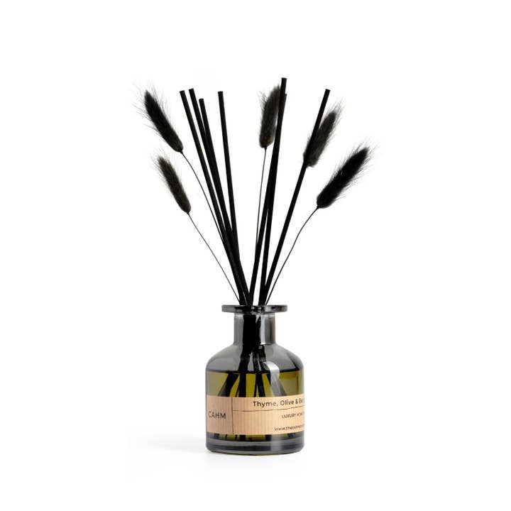 CAHM - Wholesale Reed Diffuser - Thyme Olive Bergamot Black Reed Diffuser | Reed Diffusers2