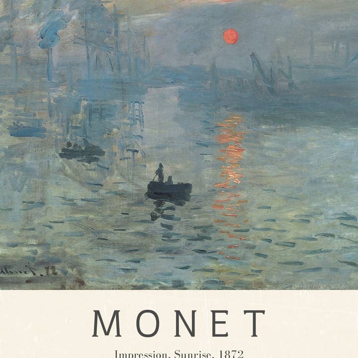 Knot & Soul - Vendita all'ingrosso Stampa artistica - Monet - Impressione, alba