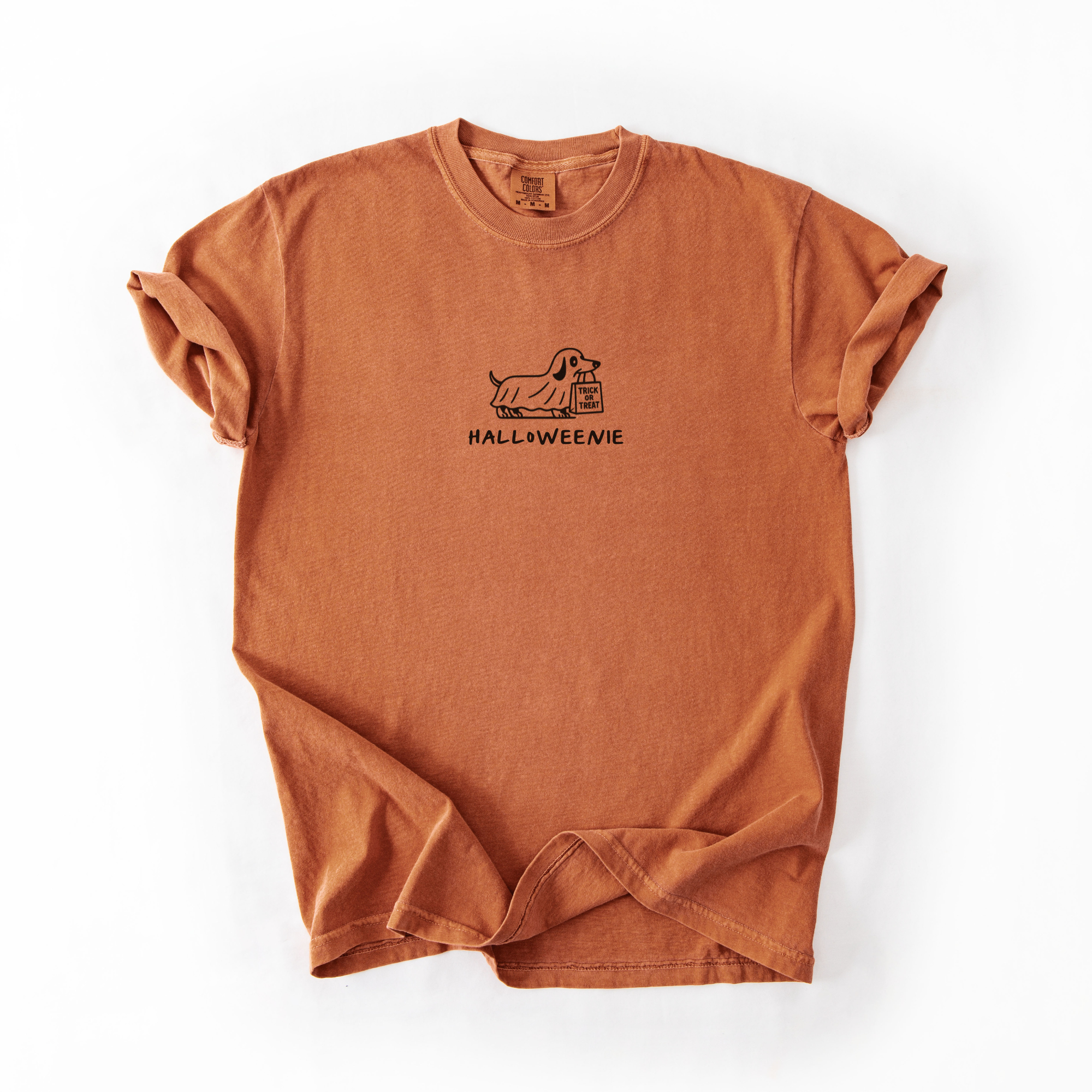 Stiles Tee Co. - Vendita all'ingrosso Maglietta stampata - Unisex - Maglietta di Halloweenie per cani - T-shirt vintage con bassotto fantasma3